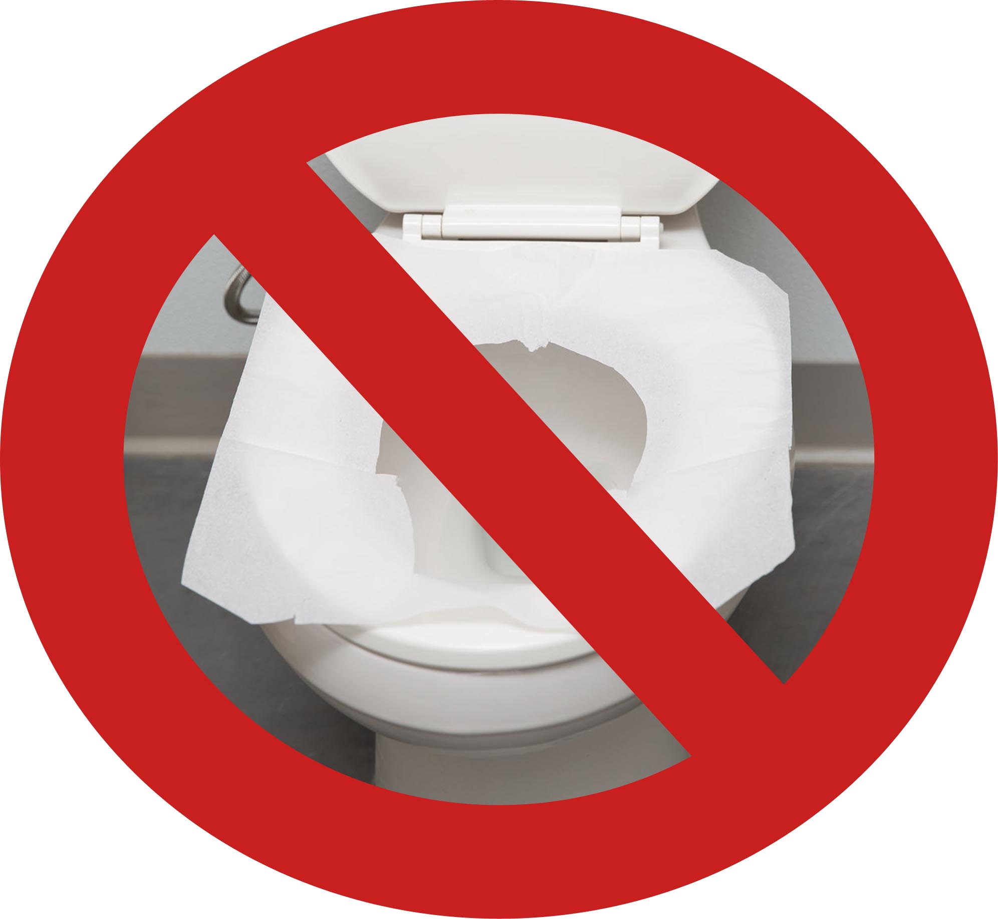tissue paper on toilet public restrooms