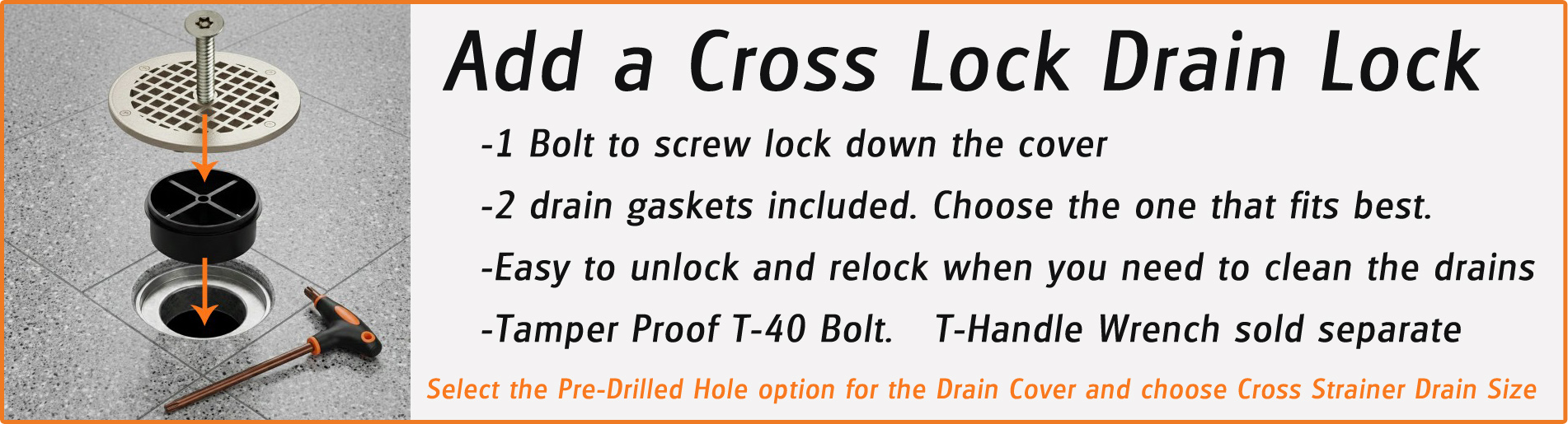 Add a cross lock drain lock