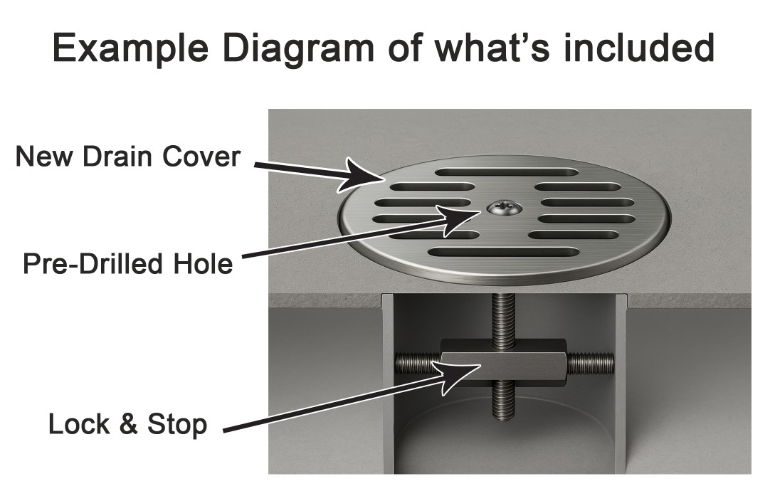 drain cover lock and stop diagram2