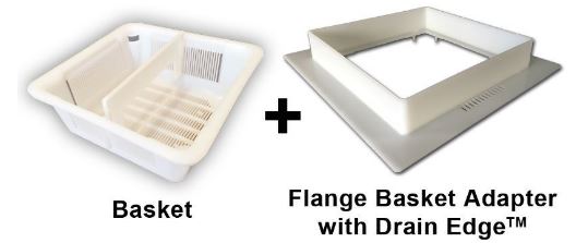 Basket plus the flange adapter