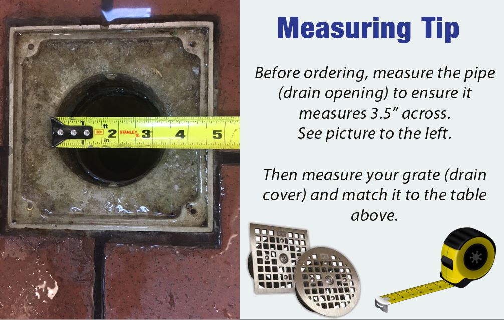 how to measure for a guardian drain lock