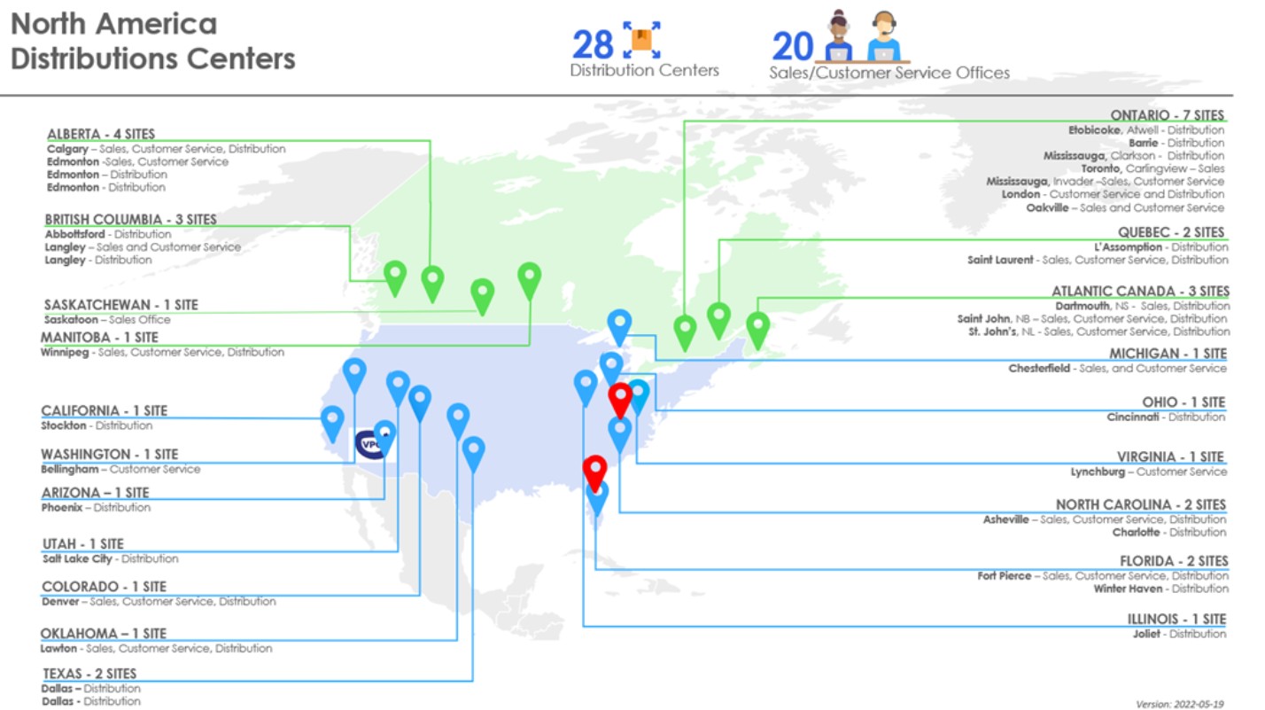 pickup locations