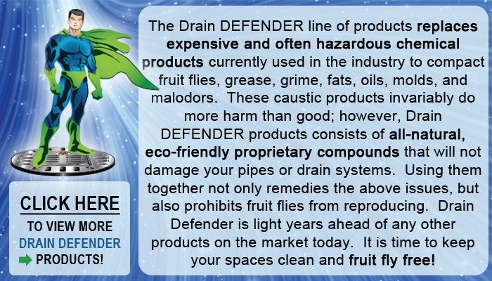 view more drain defender fruit fly products for restaurants