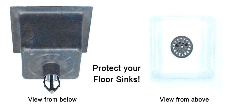 floor sink drain lock