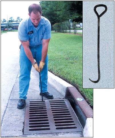 Steel Grate Hook for storm water grates