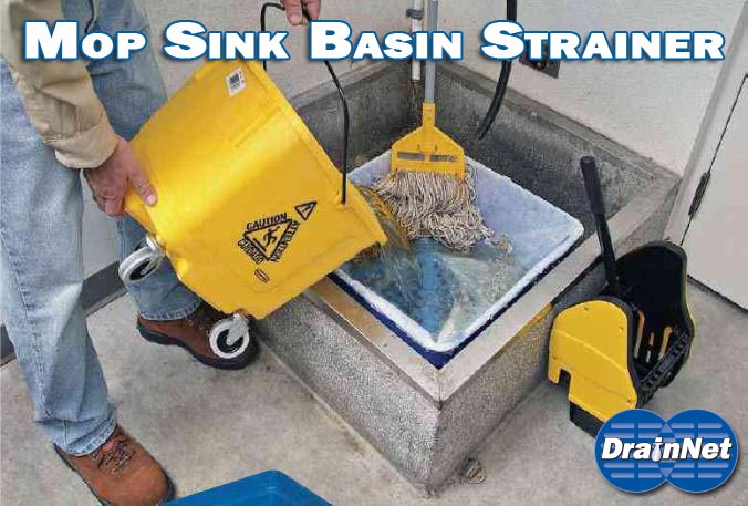 commercial mop sink basin strainer