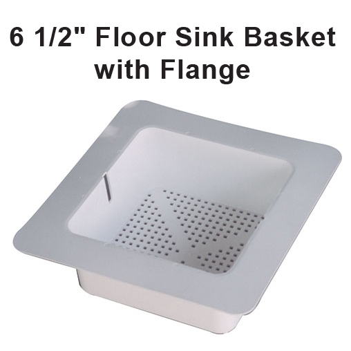 6 1/2 Floor Sink Strainer Basket with Flange for commercial