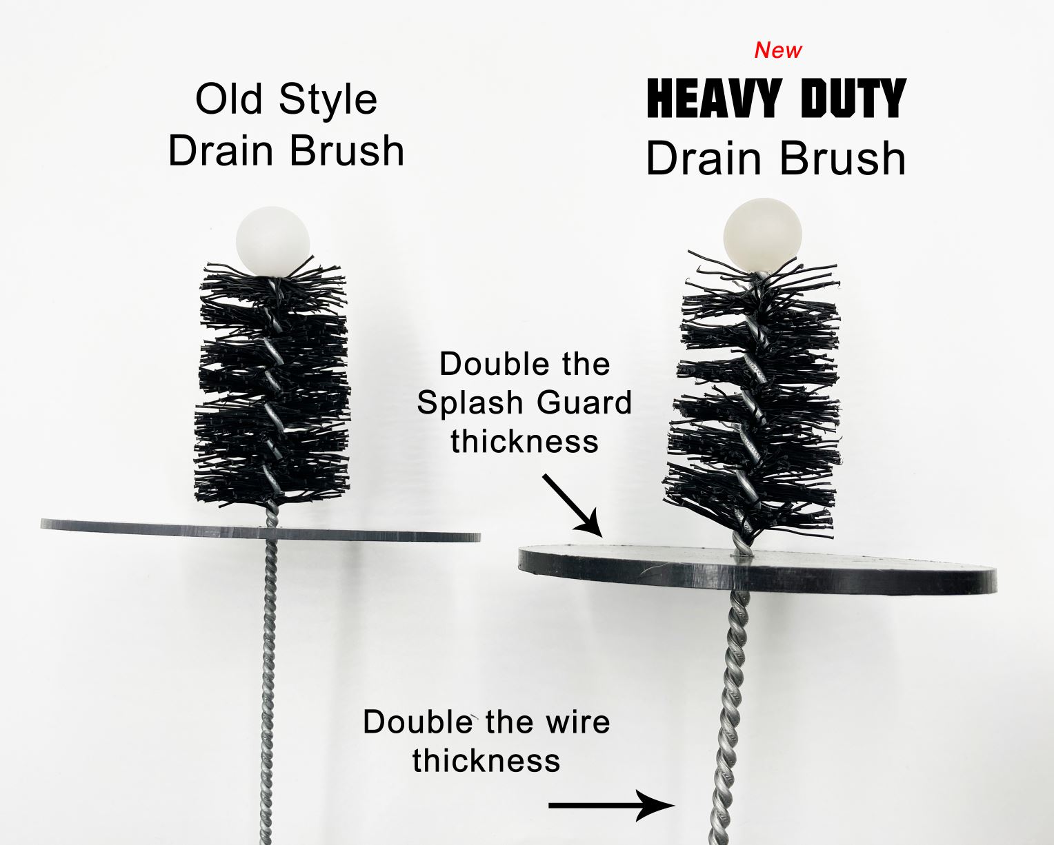 3 Diameter Drain Brush, Twisted in Wire Style (Box of 6)