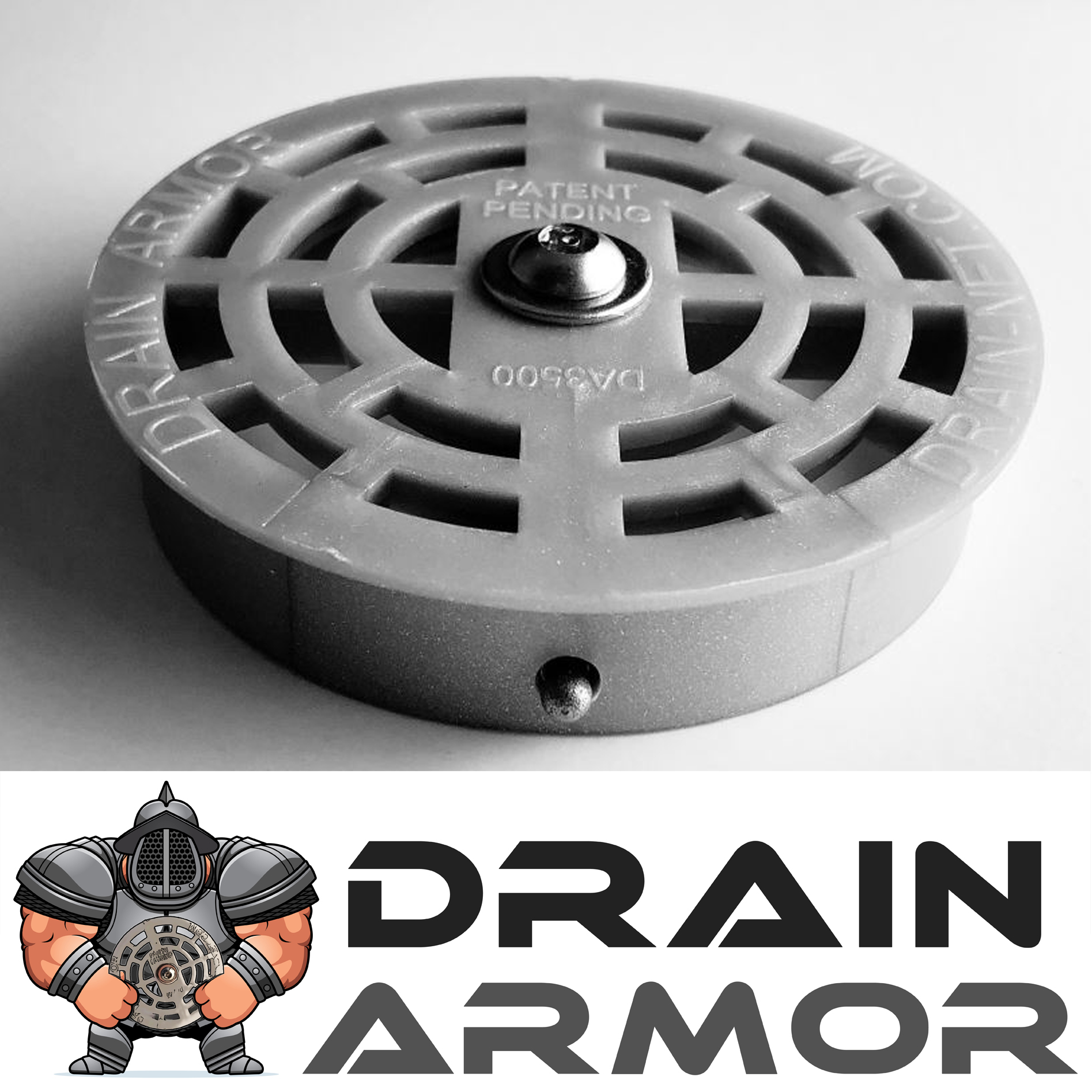 Drain Armor 3.5 Locking Strainer for Compartment Sinks - Drain-Net