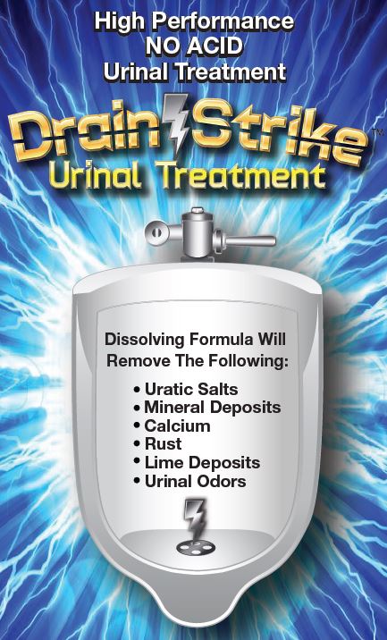 non-acid urinal cleaner for drains