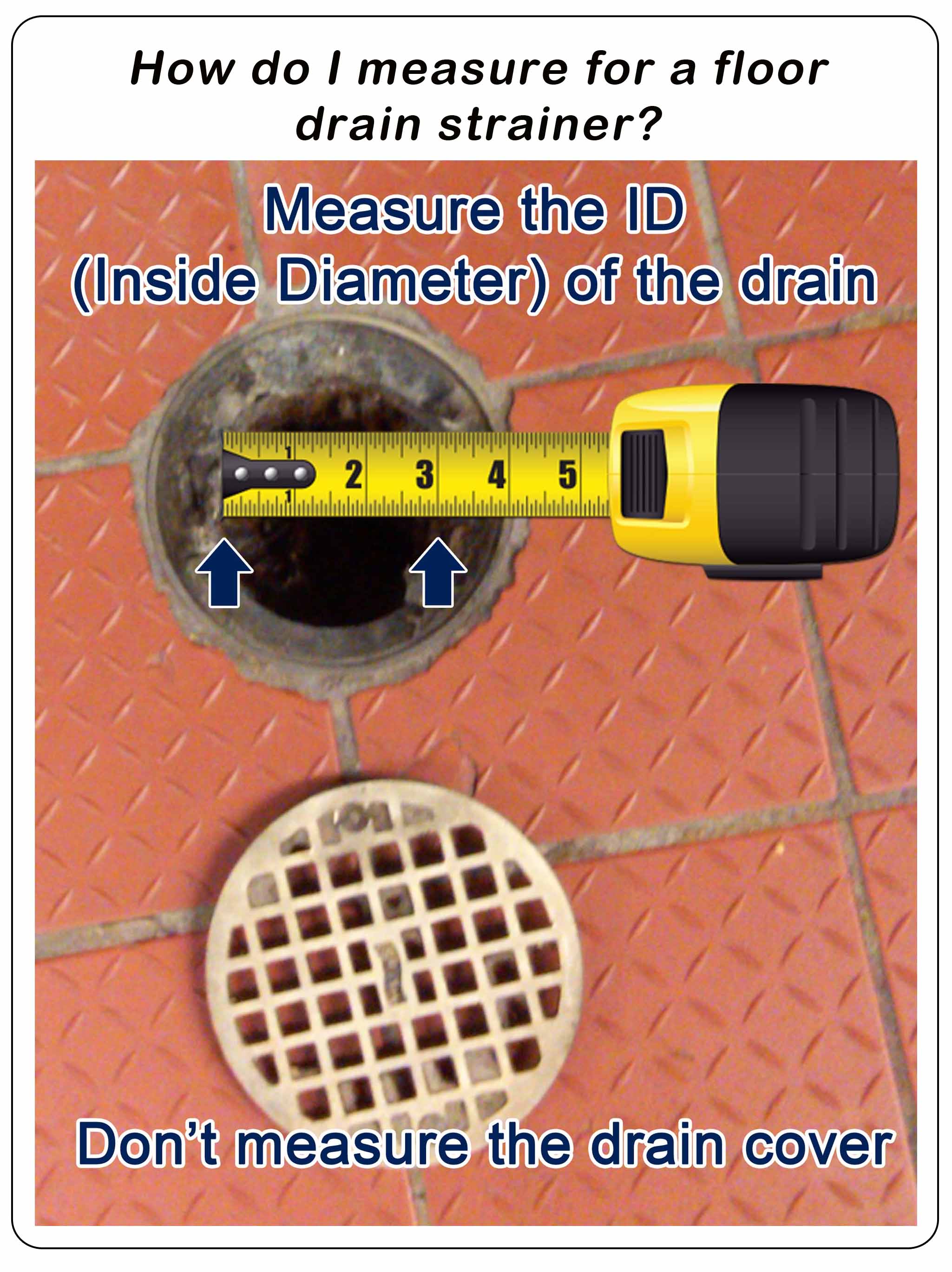 how to measure a drain