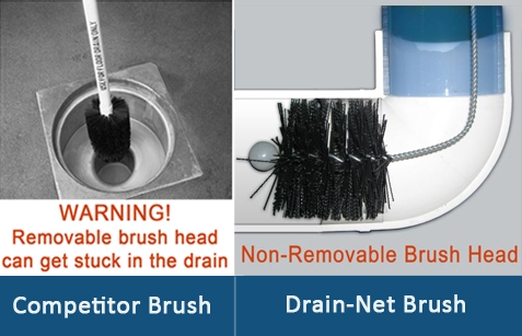 making_pics_for_rfma_ad_-_brush_comparison Commercial Drain Brush to clean facility floor drains and unclog blocked drains - Drain-Net