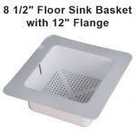 8_and_half_plastic_floor_sink_basket_with_12_flange2 Hotel and Casino | Drain-Net