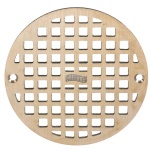 Jay R. Smith 5 5/8 in Round Drain - Polished Nickel Bronze Grate W/Screws