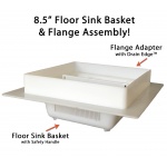 8.5&quot; Floor Sink Basket with 12&quot; Flange Assembly &amp; Drain Edge™
