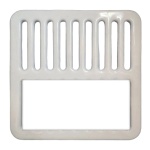 Josam 9x9 inch Replacement Grate grate Porcelain - 49320A HALF Grate