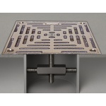 Josam 8" Square Drain Cover with Lock and Stop