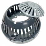 PRO Dome 10&quot; cast aluminum dome strainer with easy clean out