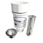 ScrapDrain™ Bar Sink Strainer – Prevent Straws, Caps &amp; Solids from clogging the bar sink