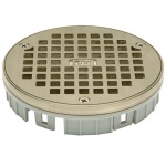 Zurn 5&quot; Round Nickel Bronze Floor Drain Grate for LC Series Modular Drain System