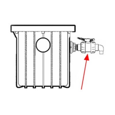 grease trap Grease Semi-Auto Draw Off 3/4&quot;