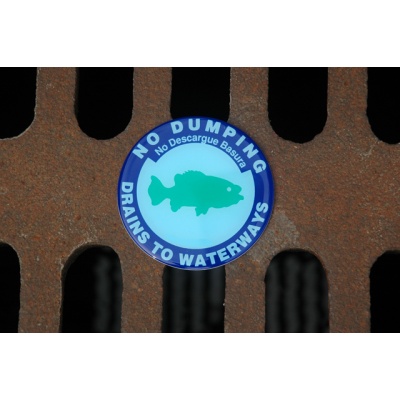 No Dumping Drain Marker (25-pack) stormwater drains