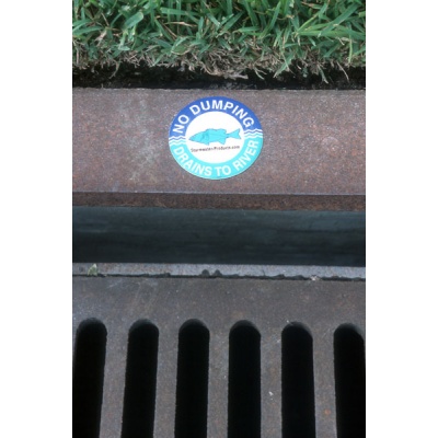 No Dumping Drain Marker (25-pack) for stormwater drains