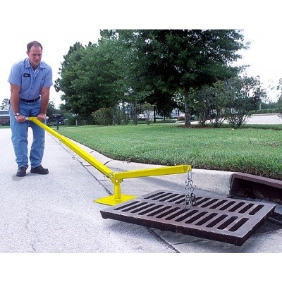 Grate Lifter -  A single-person grate and storm drain lifter