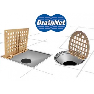 Monet 4 Round Drain Strainer Cover - Brushed Stainless