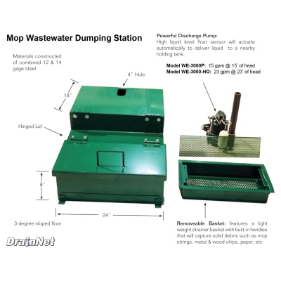 Mop Wastewater Dumping Station Specs